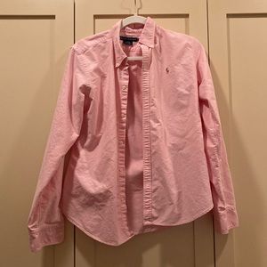 Ralph Lauren Light Pink Button Down Size 12